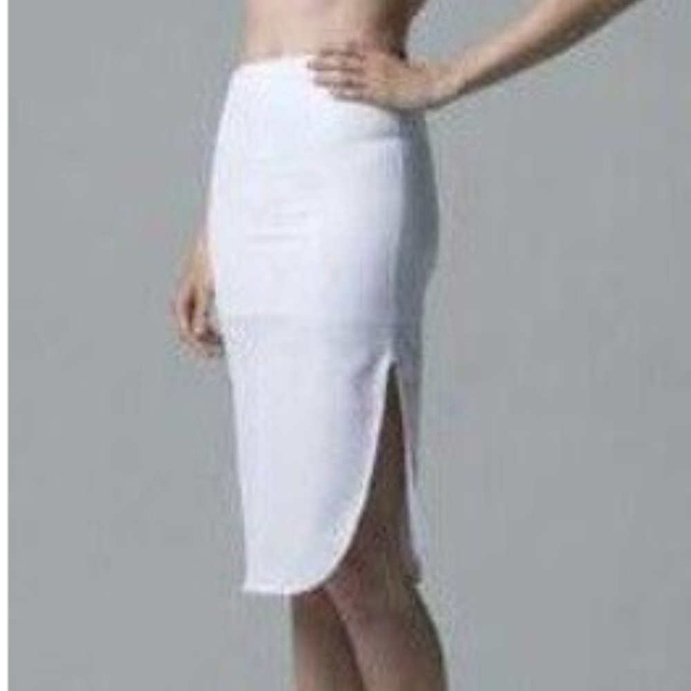 Dominique WHITE Tea Length Control Slip, US Small
